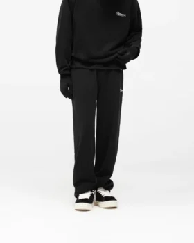Tvålagers sweatpants med broderat tryck