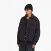 Vadderad overshirt med dragkedja