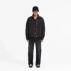 Vadderad overshirt med dragkedja